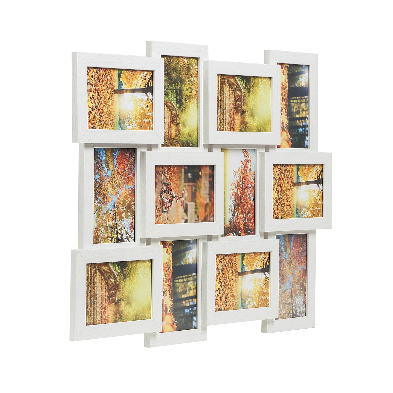 Fotolijst – collage – voor 12 foto’s – wit