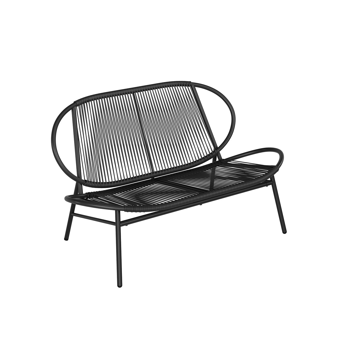 Tuinbank van PE Rotan – 70 x 138,5 x 79 cm – Weerbestendig