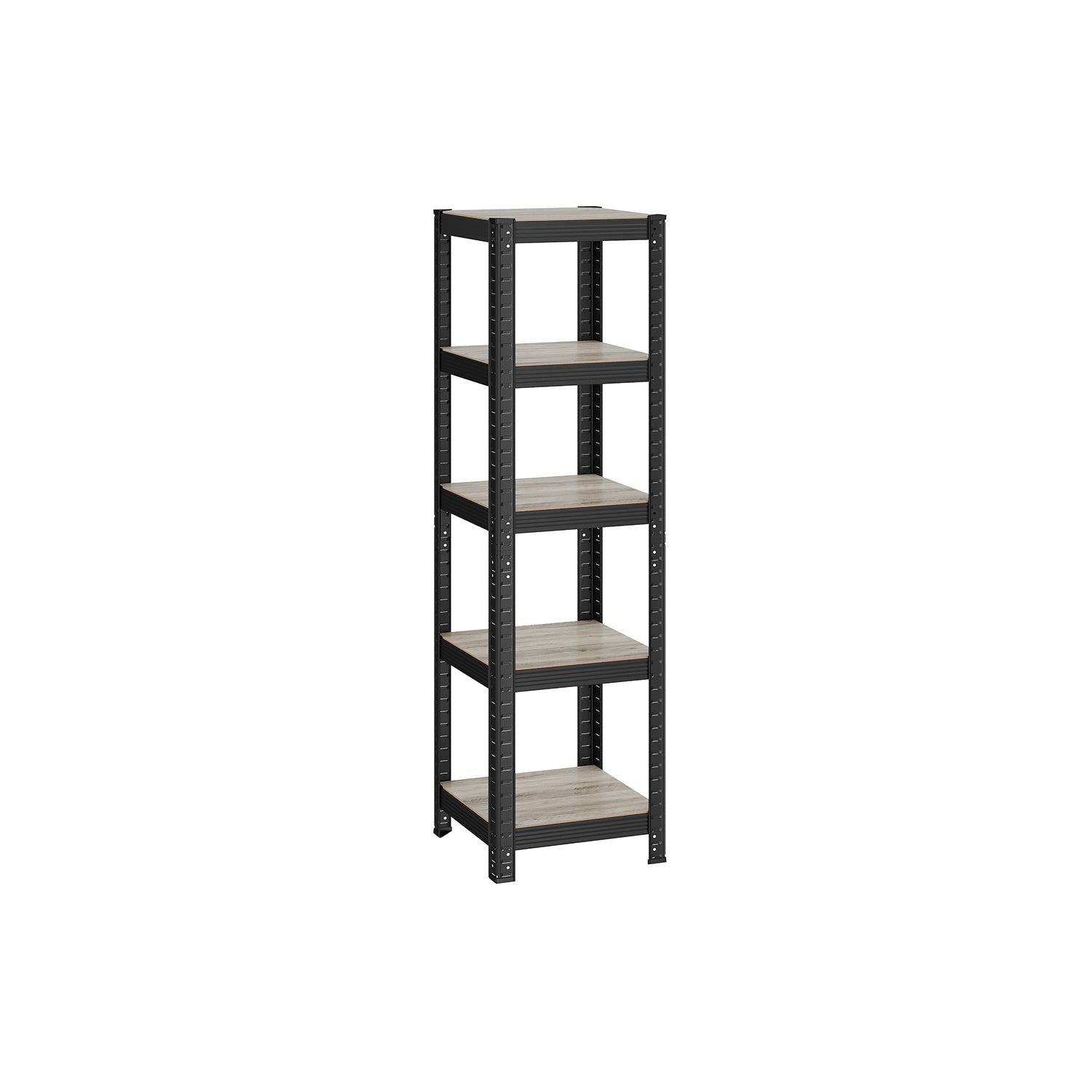 Kleine stellingkast - Woonkamerkast - Extra sterk - 5 niveaus - Zwart