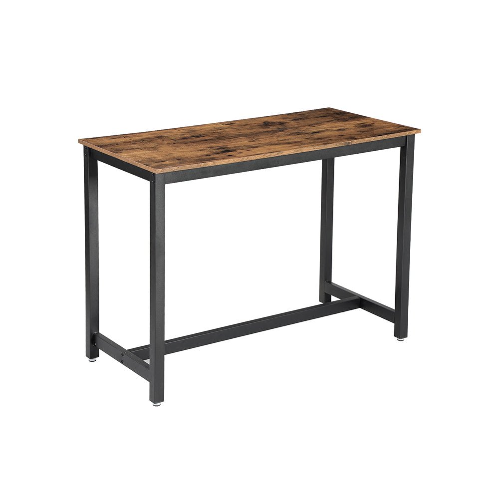 Bartafel – keukentafel – industrieel ontwerp – bruin/zwart