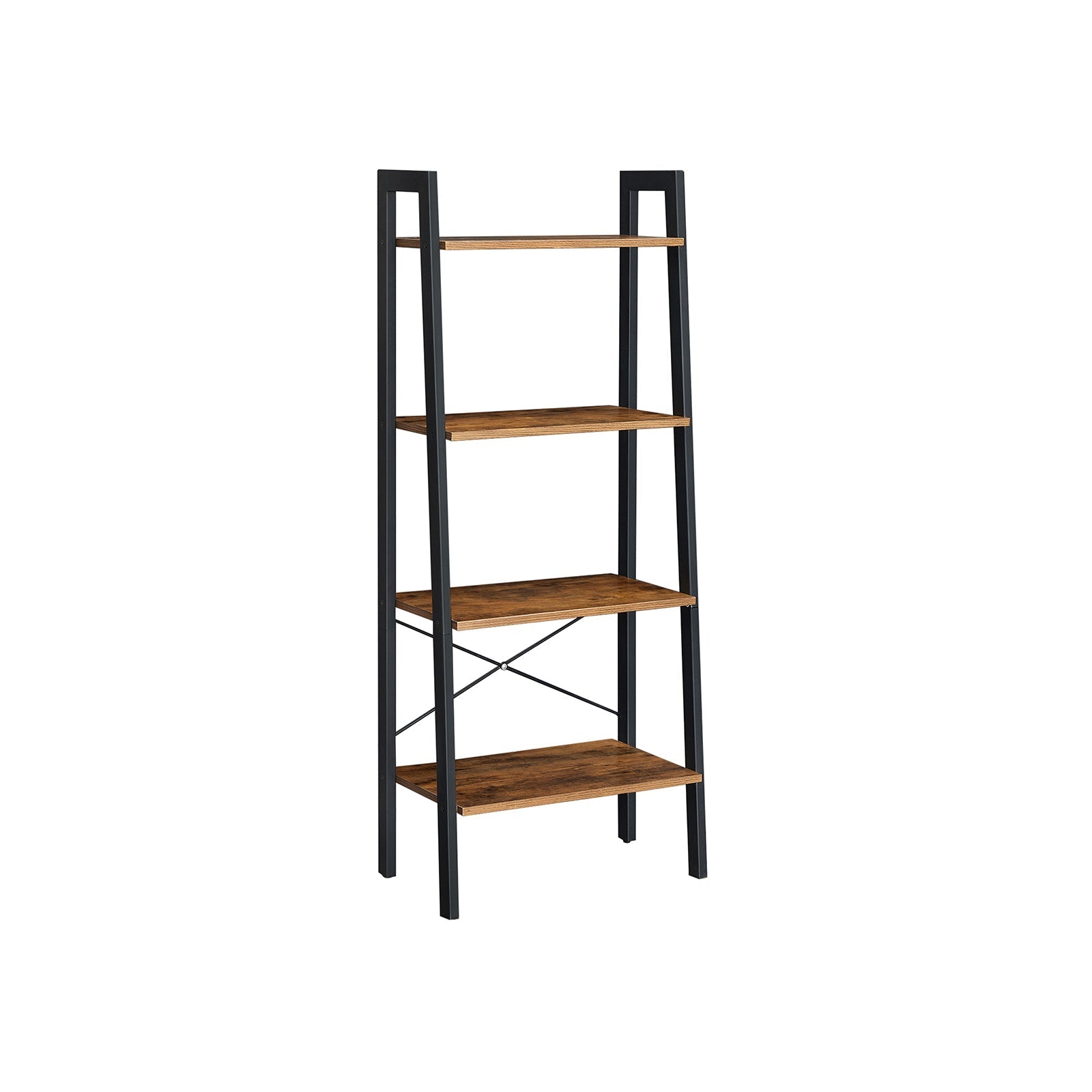 Boekenkast – 4 niveaus – ladderrek – industrieel