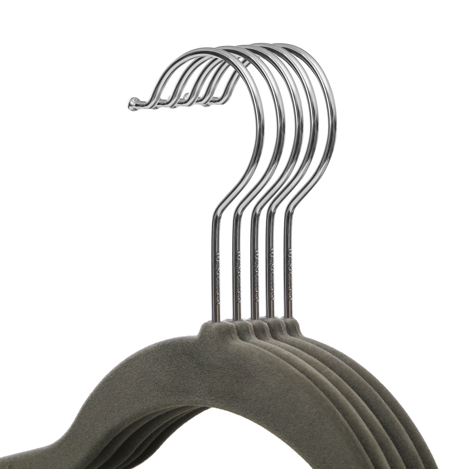 Set van 100 kledinghangers – Antislip ontwerp – Zwart