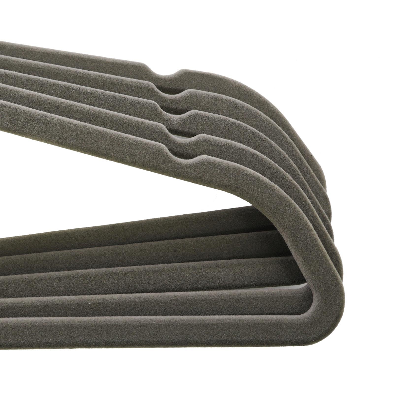 Set van 100 kledinghangers – Antislip ontwerp – Zwart