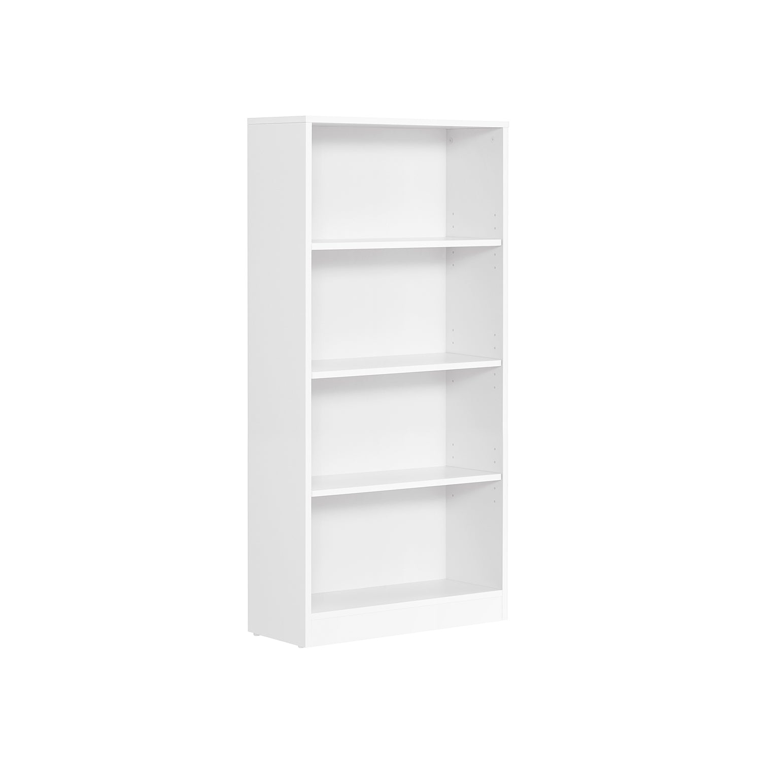 Boekenkast – 4 Niveaus – Verstelbare Planken – Wit