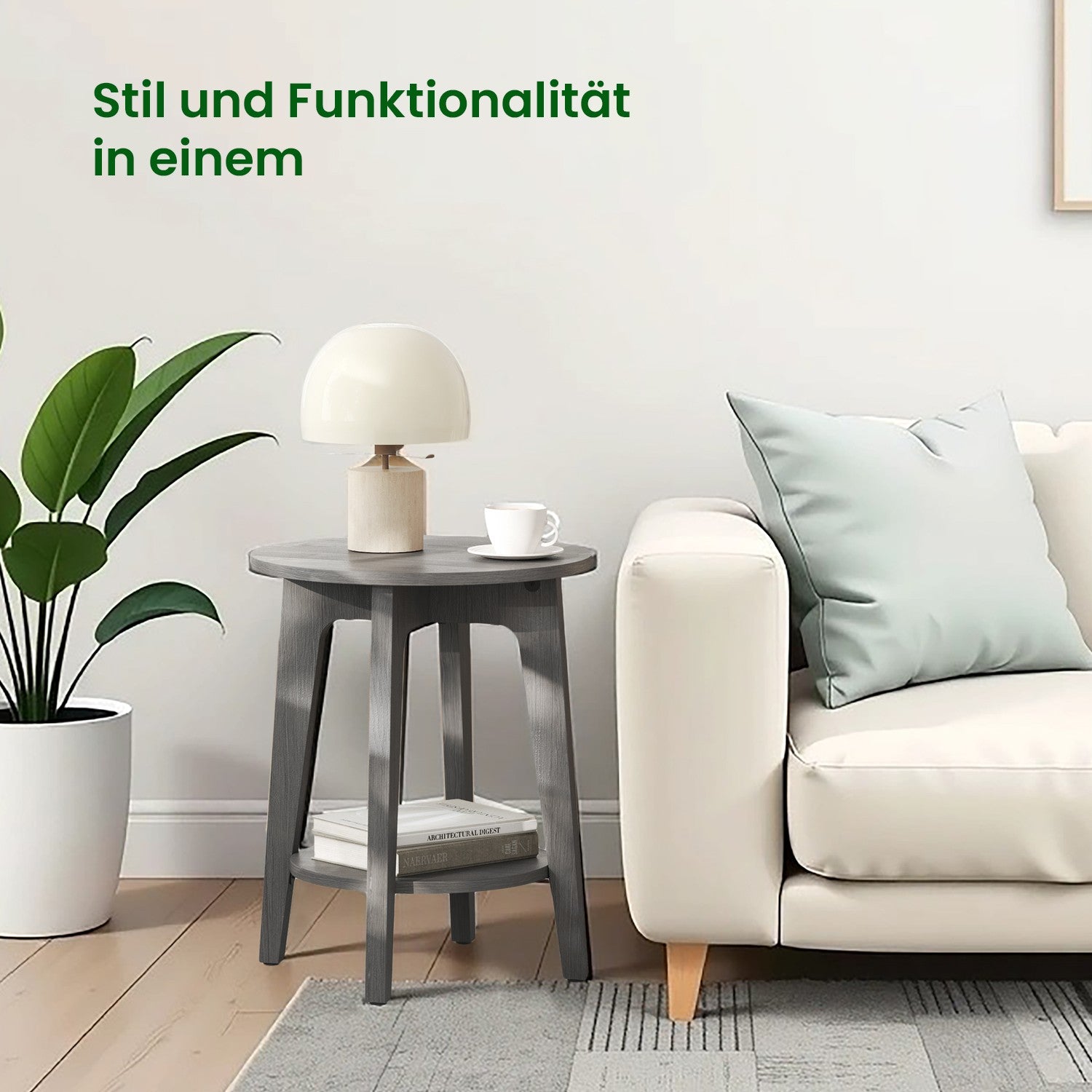 Bijzettafel, salontafel, kleine ronde tafel