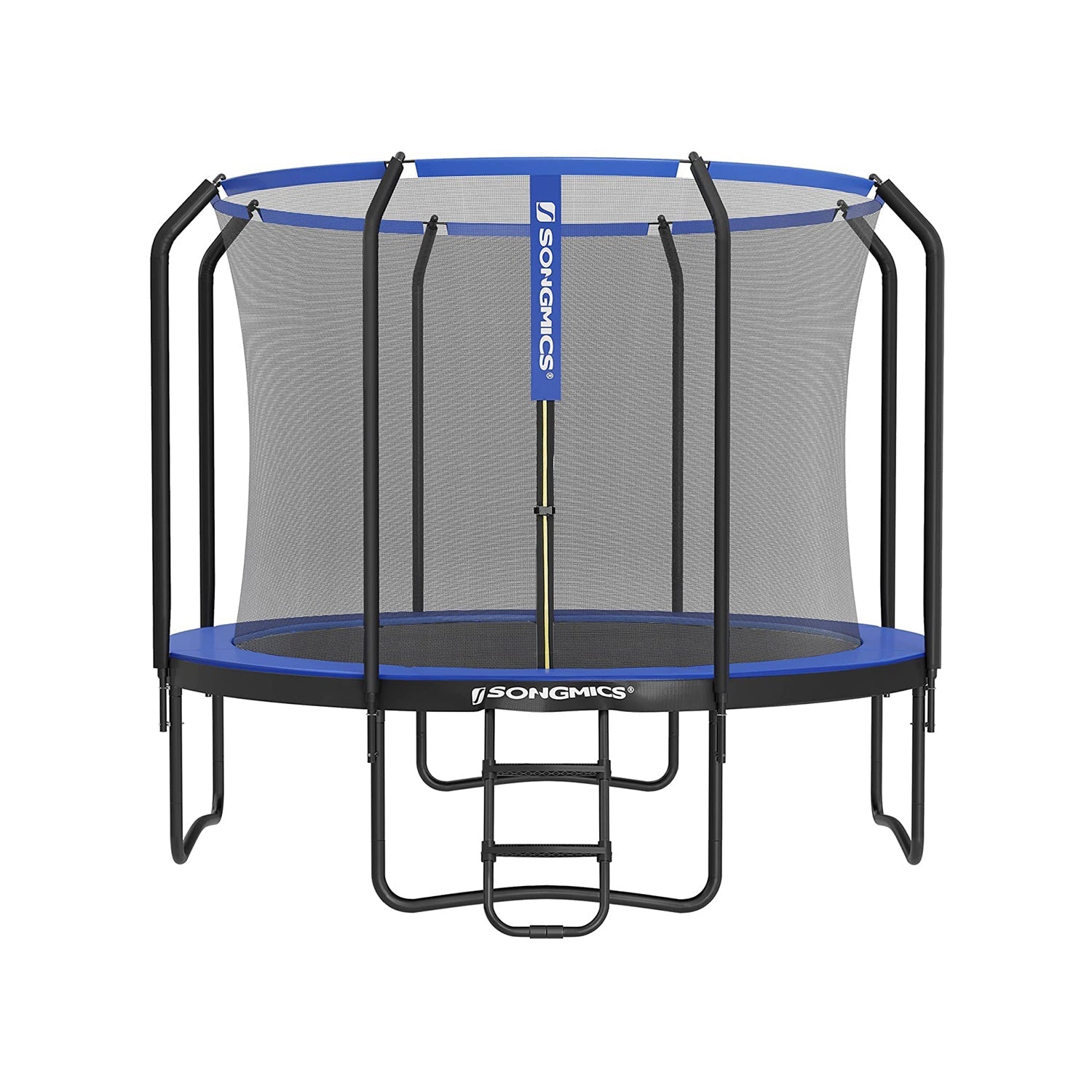 Trampoline - Ø 366 cm - Ronde trampoline - Met veiligheidsnet en ladder - Donkerblauw