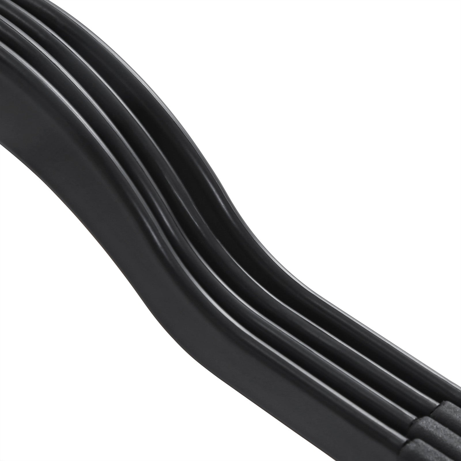 Kleerhangers – Antislip en ruimtebesparend – Set van 30 – Zwart