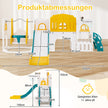 Barnrutschbana – med klätterställning och gunga Rutschkombination + – Grön