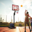 Höj – och sänkbart basketställ med stativ hjul, cm, basketkorg – 2 105-260 – Svart