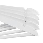 Houten kledinghangers – Set van 10 – Wit
