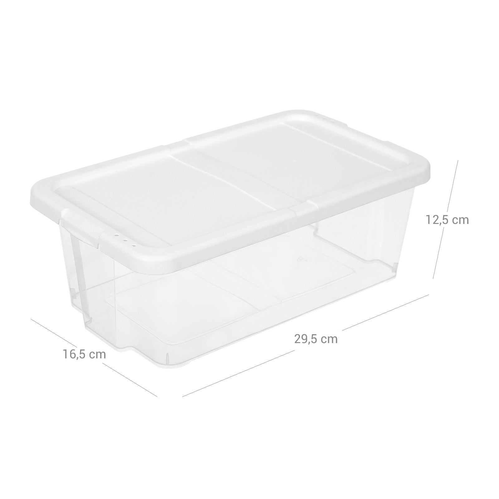 Schoenendozen – Set van 12 – Stapelbaar – Transparant – Geschikt tot maat 41 (EUR)