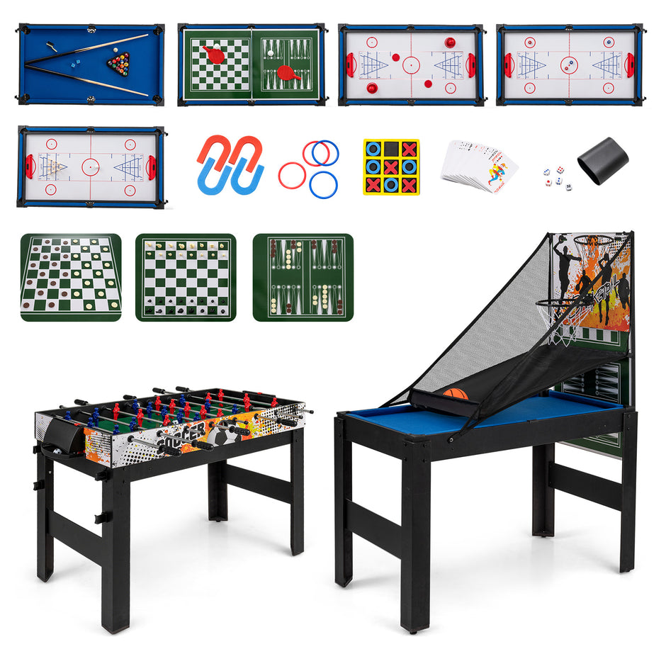 i – spelbordsset multifunktionellt med fotbollshockey biljard bordtennis mm – 14 1
