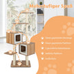 Högt – klätterträd Modern skrapstolpe av naturligt – 163 cm – Natur