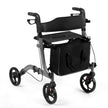 Aluminium – Rollator Fällbar Reserullator Höjdjusterbar Lättviktsrullator – Grå