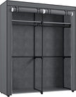 Opvouwbare garderobe met 2 kledingroedes - Grijs