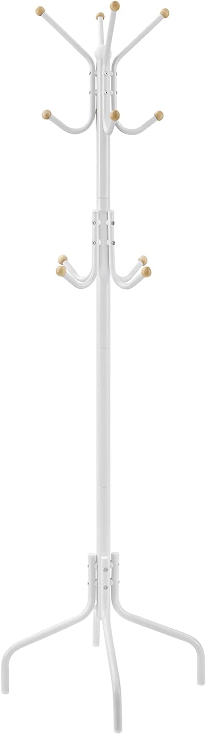 Kapstok – 12 Haken – Staal – Wit