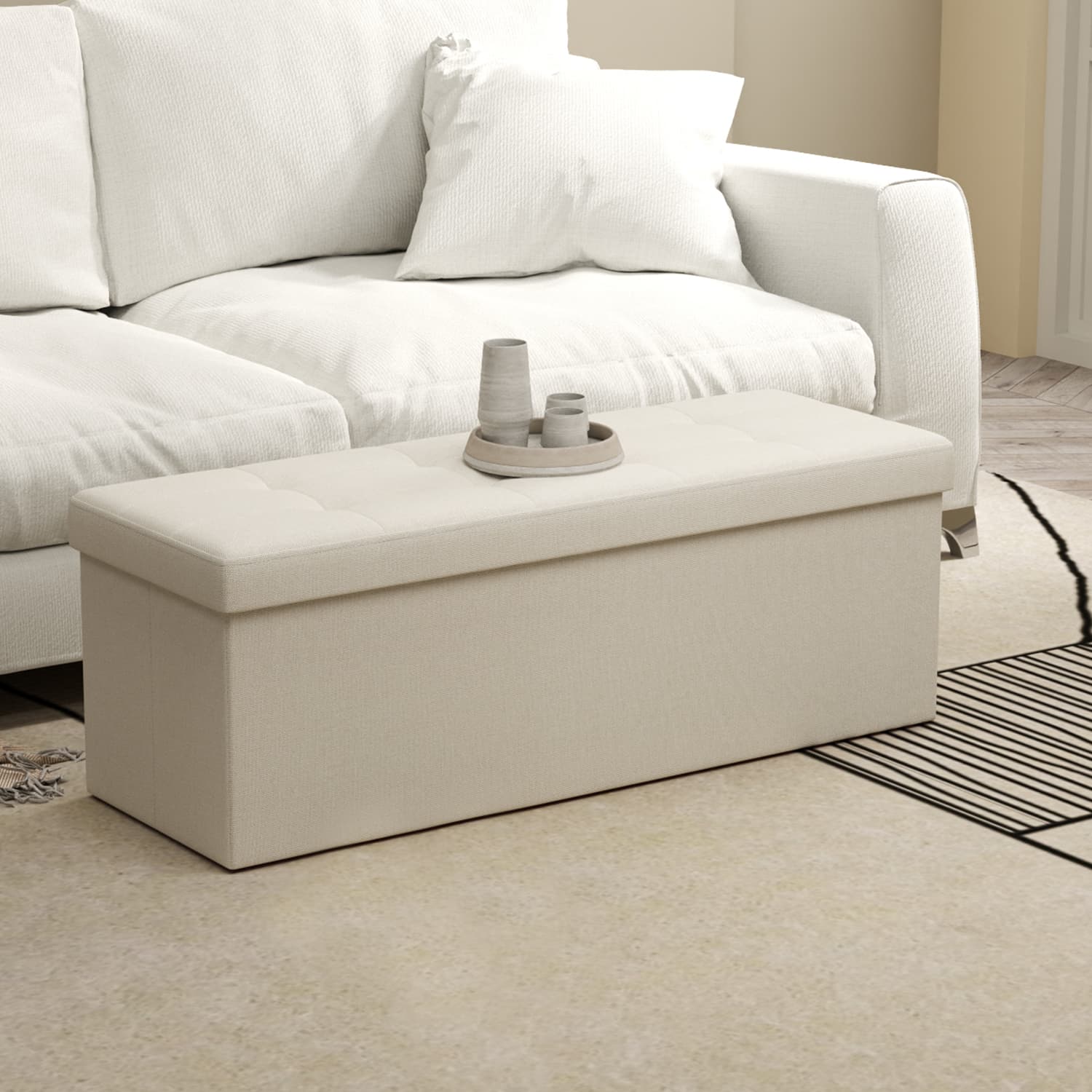 Bank met Opbergruimte – 38 x 110 x 38 cm – Zitkist – Groot Formaat
