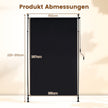 Utomhus – vertikalmarkis höjdjusterbar och utdragbar – 150 x 220-310 cm – Svart