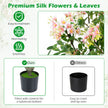 2‑pack – konstgjord balsaminaträd cm, konstväxt i kruka med sidenblommor och blad – 90 210 55