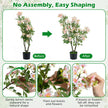 2‑pack – konstgjord balsaminaträd cm, konstväxt i kruka med sidenblommor och blad – 90 210 55
