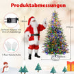 Konstgjord – julgran med flerfärgade LED lampor – 250 210 cm – Grön
