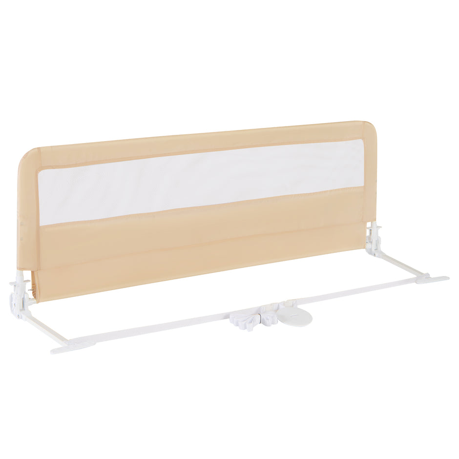 Långa – sänggaller för småbarn, hopfällbart med avtagbart överdrag, andningsbart nät – 150 cm – Beige