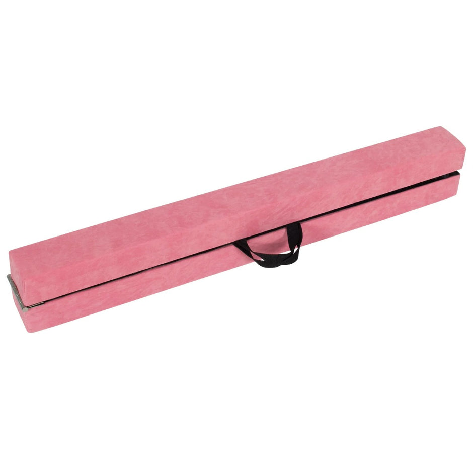 Balansbom – för barn, hopfällbar gymnastikbom med bärhandtag – 270 cm – Rosa