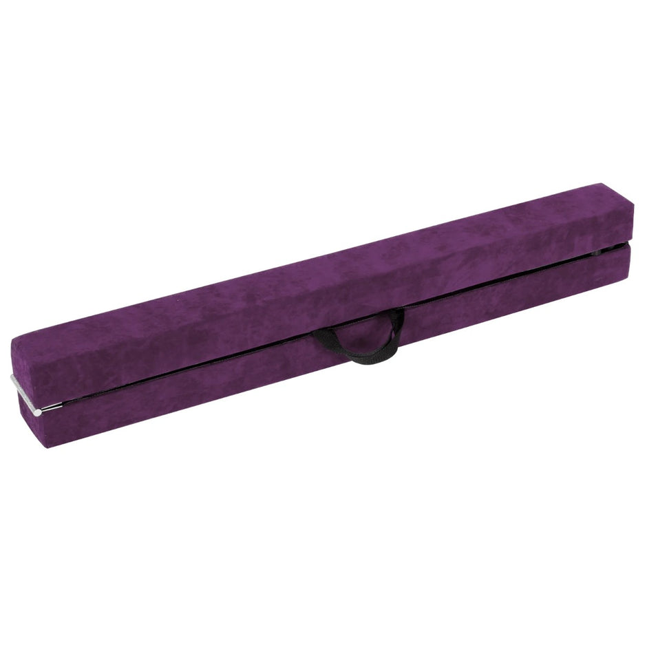 Balansbom – för barn, hopfällbar gymnastikbom med bärhandtag, violett – 270 cm – Lila