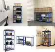 Opbergrekken – Set van 2 – 5 verstelbare planken – Blauw