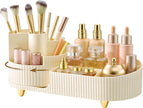 Make-up Organizer – 360° Draaibaar – Eén Laag – 2-in-1 – Beige