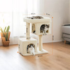 84 cm hoge krabpaal, krabpaal voor grote katten, groot uitkijkplatform