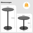 pack – ståbord i barbord och matbord Höj sänkbart bistrobord – 2 Ø 60 cm 2 1 – Svart