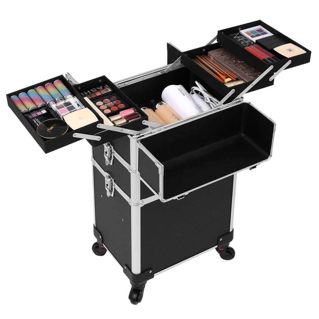 Make-up trolley – 3-in-1 – zwart