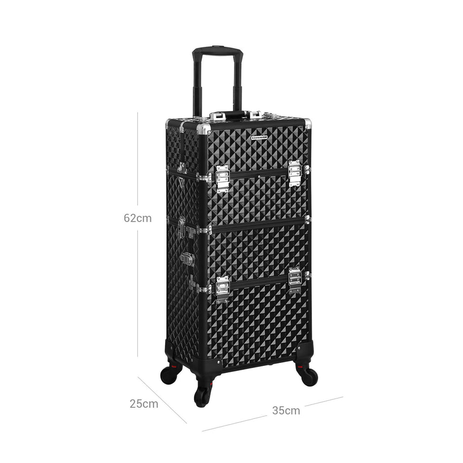 Make-up trolley – 3-in-1 – zwart