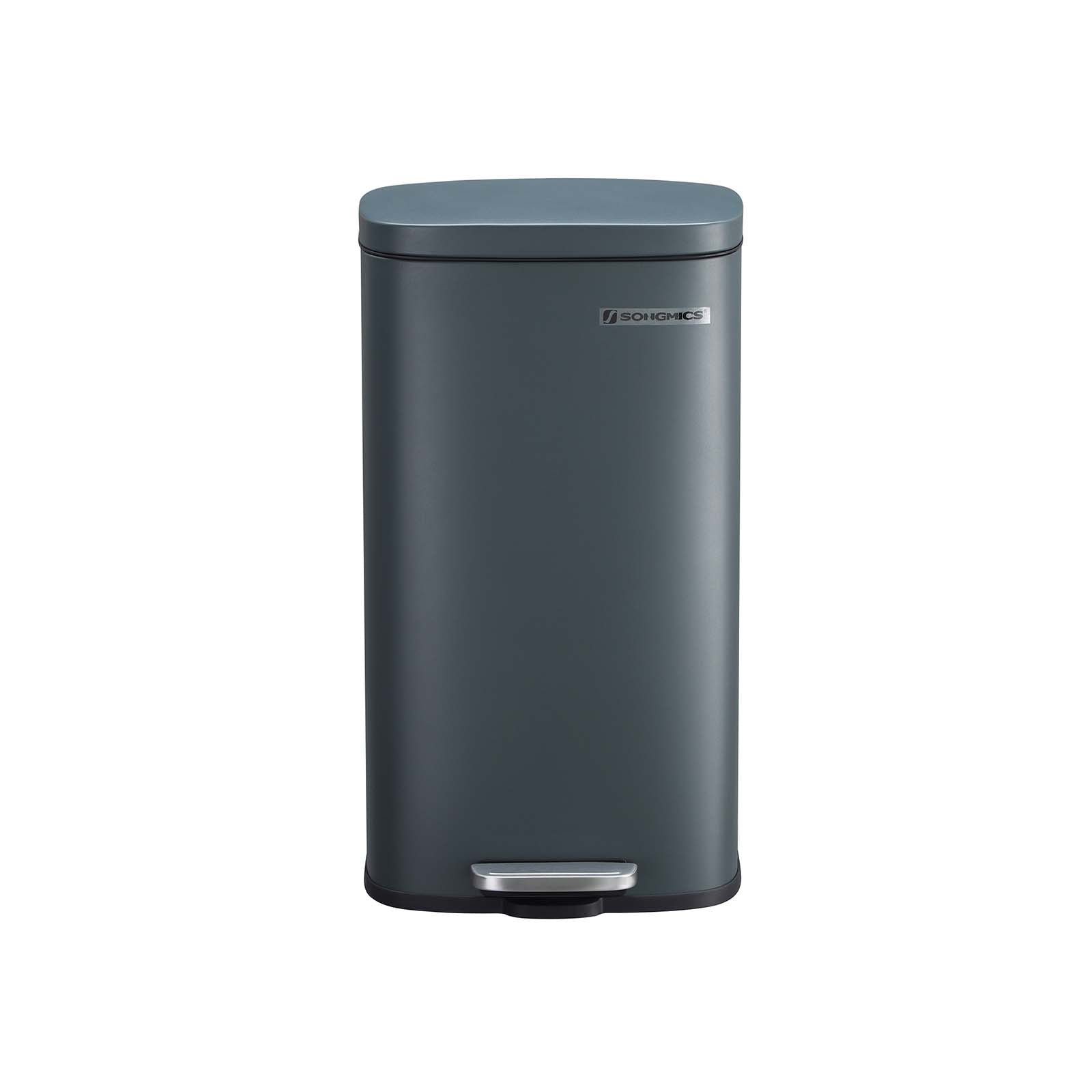 Afvalemmer - Pedaalemmer - Softclose - 30 L - Rookgrijs