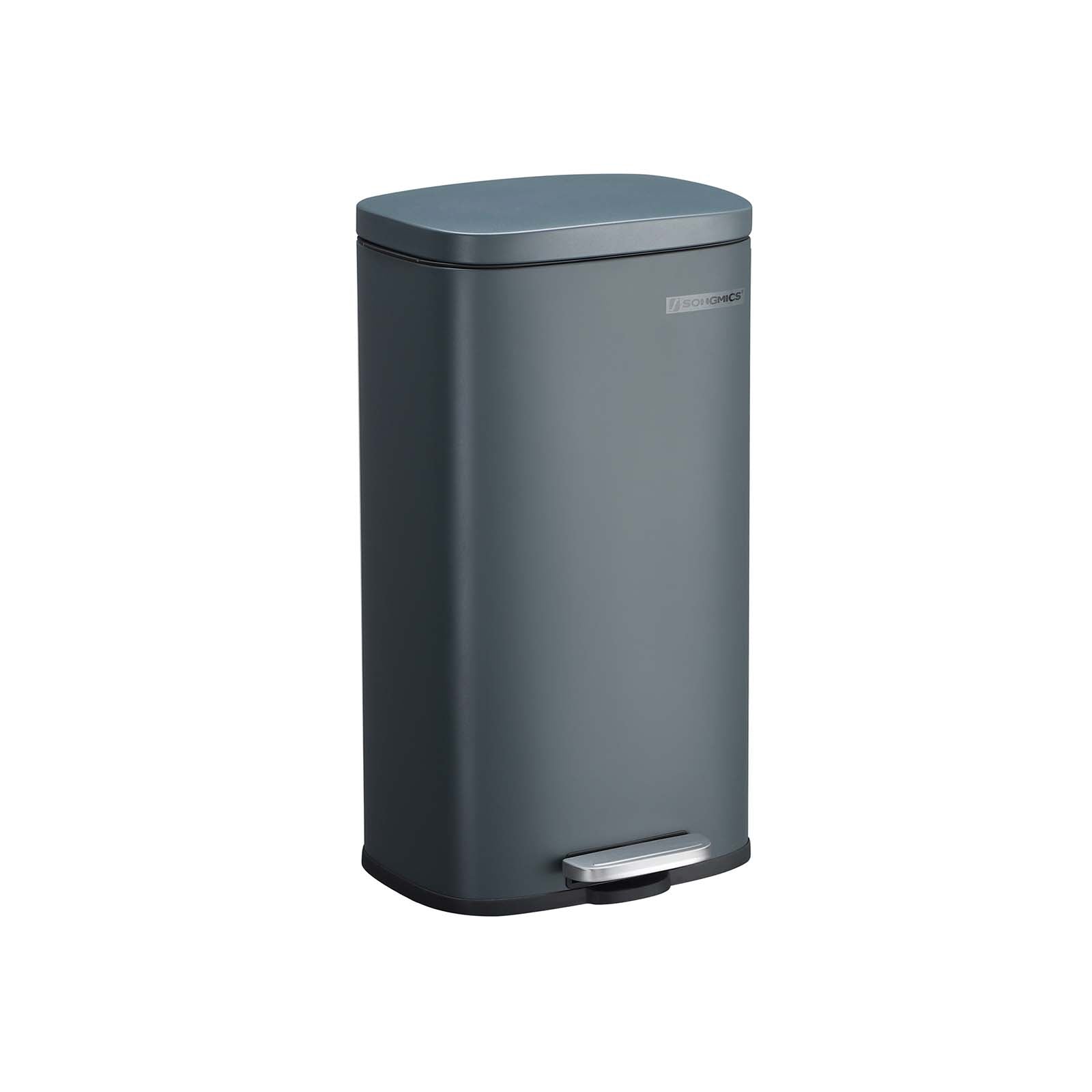 Afvalemmer - Pedaalemmer - Softclose - 30 L - Rookgrijs