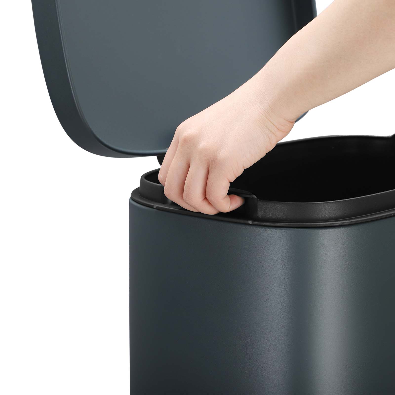 Afvalemmer - Pedaalemmer - Softclose - 30 L - Rookgrijs