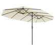 Dubbele parasol – UV-bescherming – wijnrood