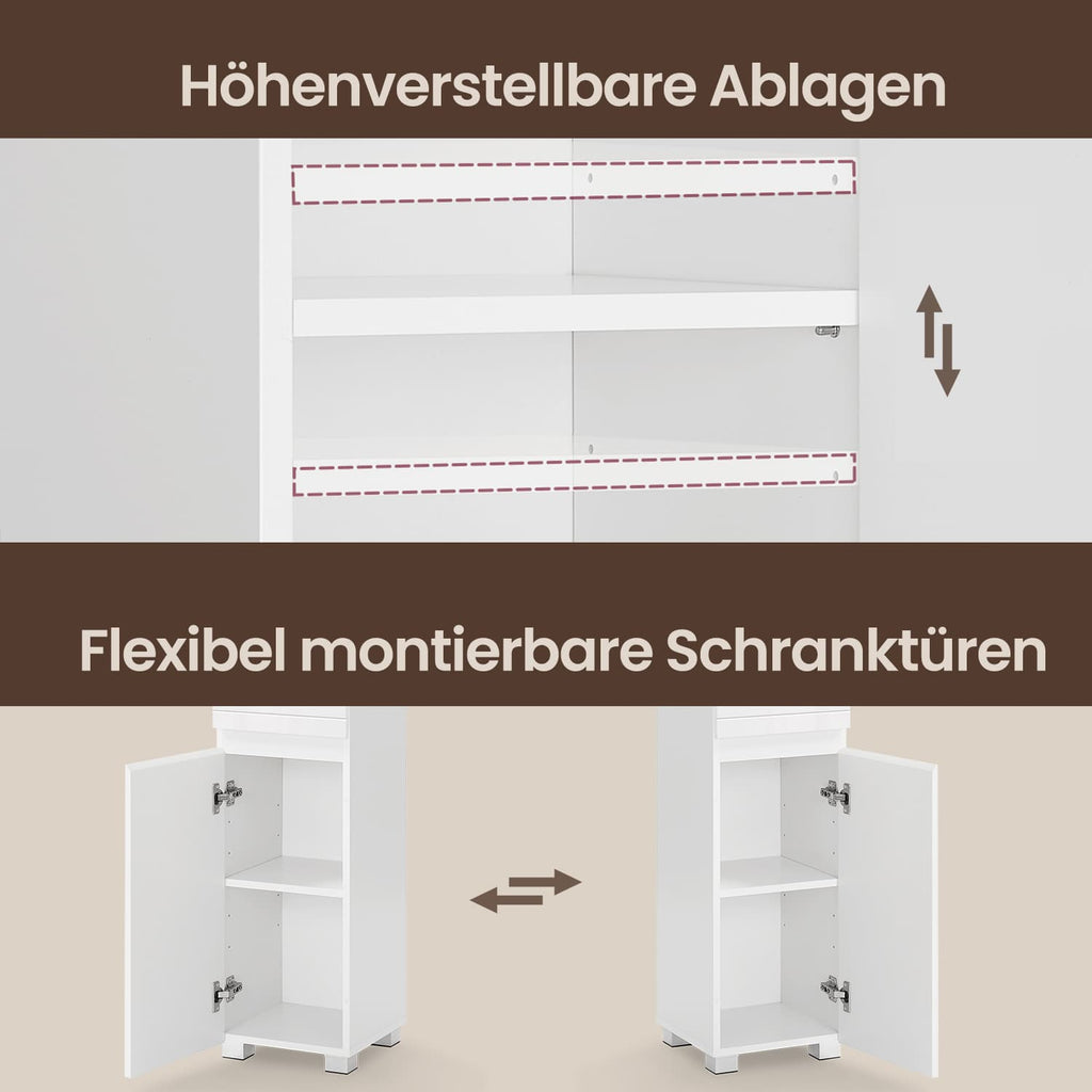 Badkamermeubel – Met één lade, compact en modern