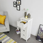 Badkamerkast – smal – 4 laden – 30 x 30 x 82 cm – wit