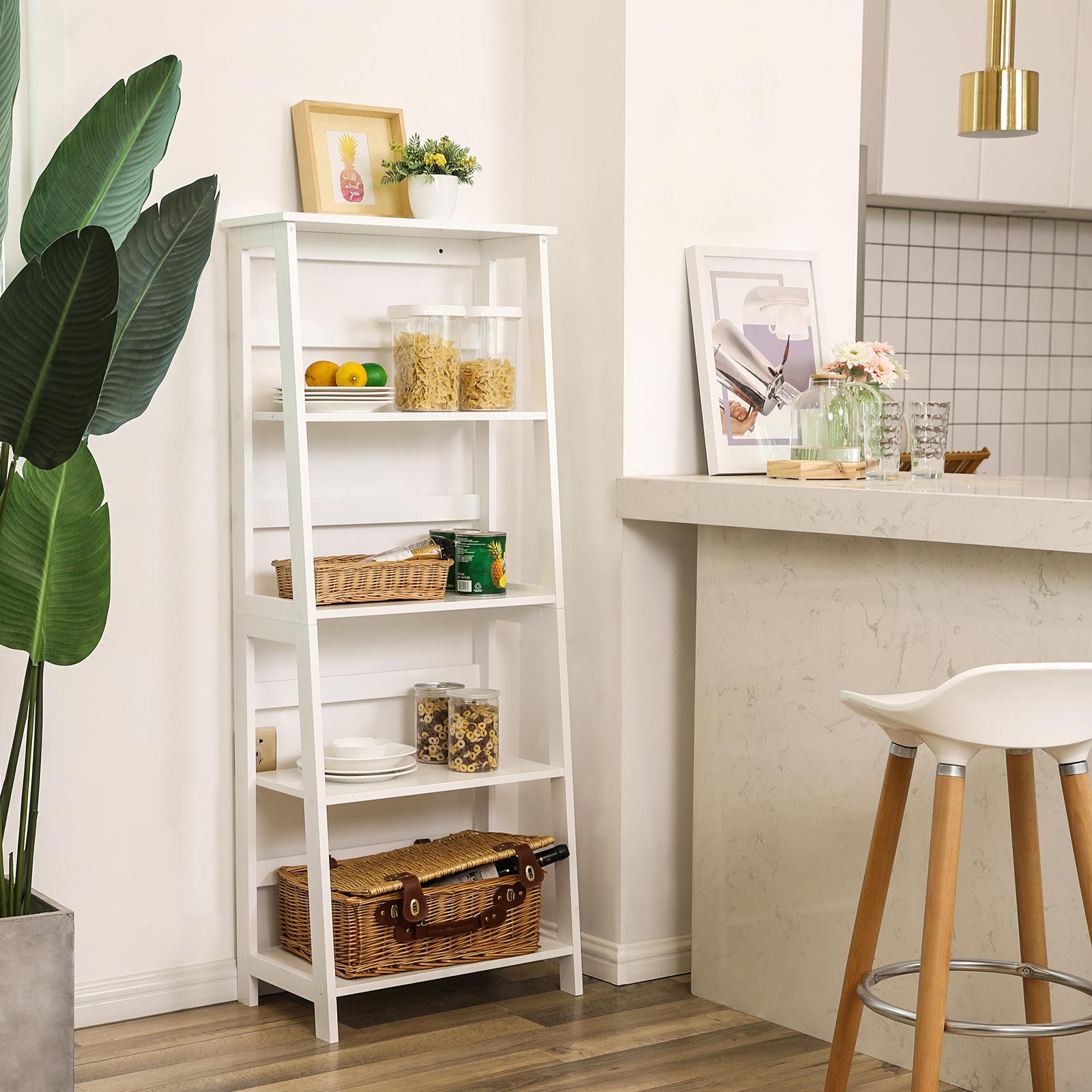 Boekenkast – landelijke stijl – wit
