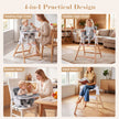 i – hopfällbar justerbar babyhögstol med matbricka – 4 1 71 x 58 x 93 cm