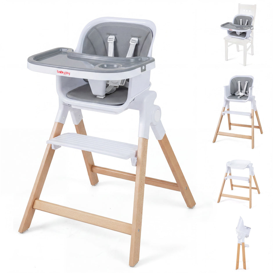 i – hopfällbar justerbar babyhögstol med matbricka – 4 1 71 x 58 x 93 cm