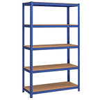 Opslagstelling - Stellingkast - 200 x 120 x 60 cm - Belastbaar tot 875 kg - Blauw
