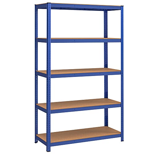 Opslagstelling - Stellingkast - 200 x 120 x 60 cm - Belastbaar tot 875 kg - Blauw