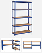 Opslagstelling - Stellingkast - 200 x 120 x 60 cm - Belastbaar tot 875 kg - Blauw
