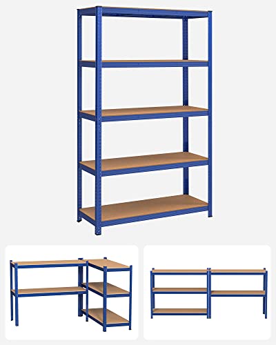 Opslagstelling - Stellingkast - 200 x 120 x 60 cm - Belastbaar tot 875 kg - Blauw
