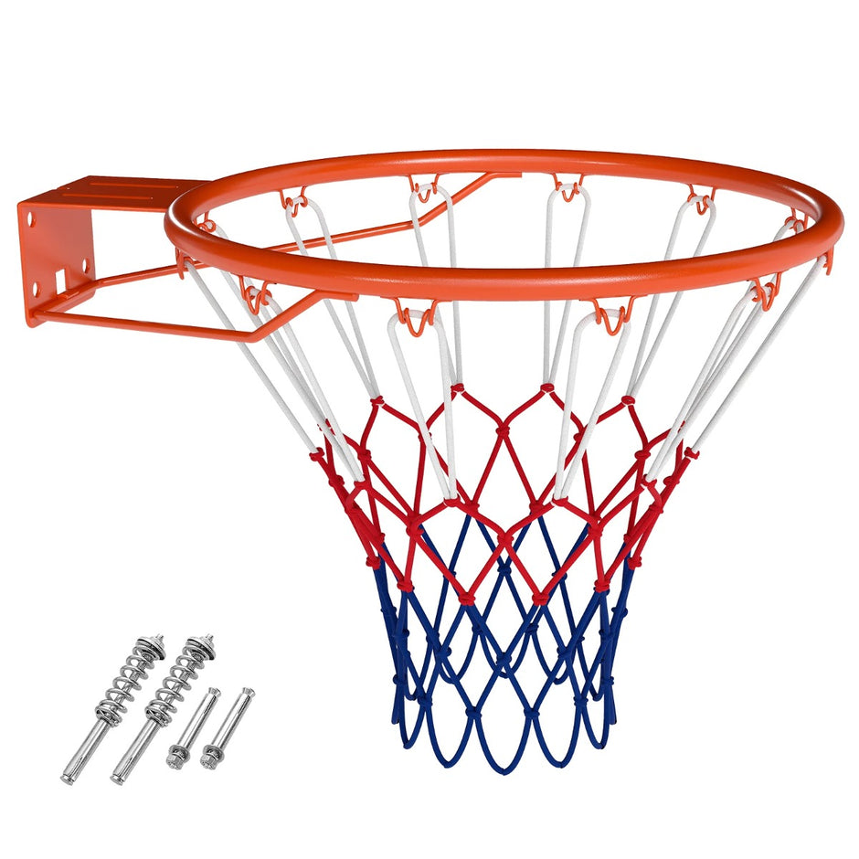 Standard – basketkorg med nät Mini för väggmontering – Ø 45 cm – Orange