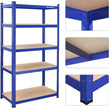 Stellingkast – 160 x 80 x 40 cm – voor 130 kg per plank – staal met poedercoating – set van 2