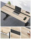 Elektrisch Bureau (Zit-Sta) – 60 x 140 cm – In hoogte verstelbaar met geheugenfunctie – Wit – 2× USB-C – 2× stopcontacten
